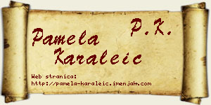 Pamela Karaleić vizit kartica